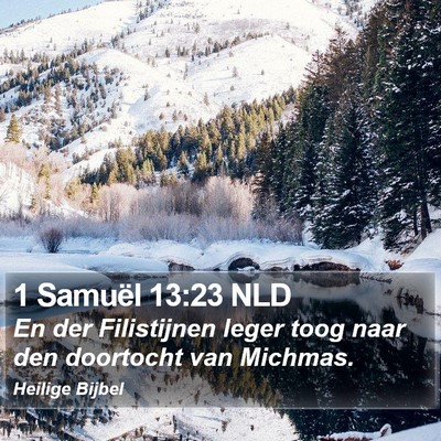 1 Samuël 13:23 NLD Bible Verse Image