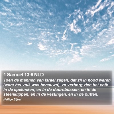 1 Samuël 13:6 NLD Bible Verse Image