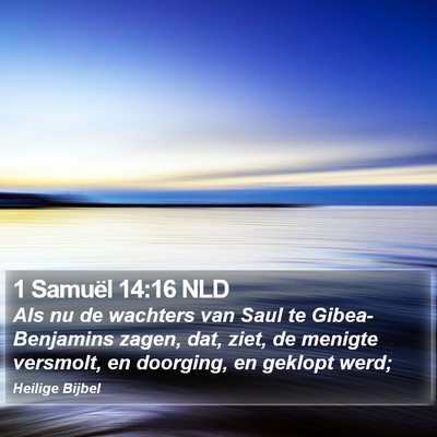1 Samuël 14:16 NLD Bible Verse Image