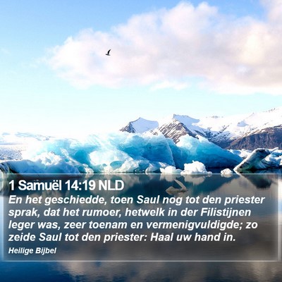 1 Samuël 14:19 NLD Bible Verse Image