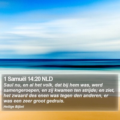 1 Samuël 14:20 NLD Bible Verse Image