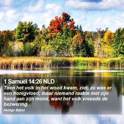 1 Samuël 14:26 NLD Bible Verse Image