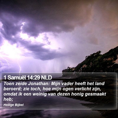 1 Samuël 14:29 NLD Bible Verse Image