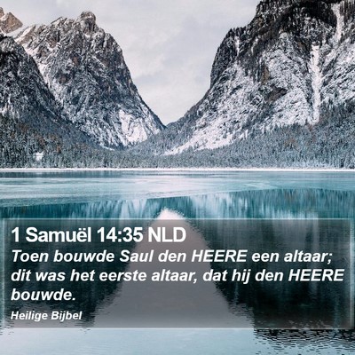 1 Samuël 14:35 NLD Bible Verse Image