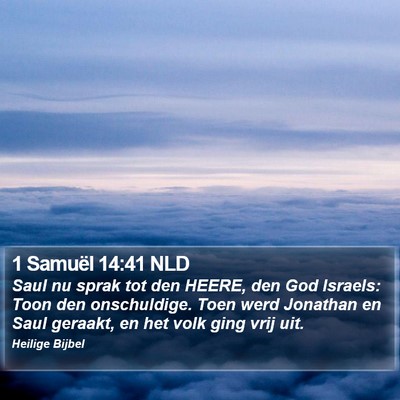 1 Samuël 14:41 NLD Bible Verse Image