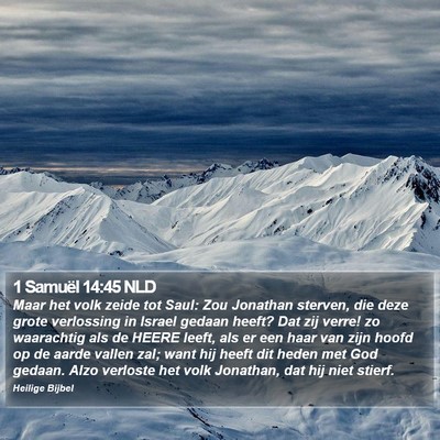 1 Samuël 14:45 NLD Bible Verse Image