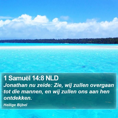 1 Samuël 14:8 NLD Bible Verse Image