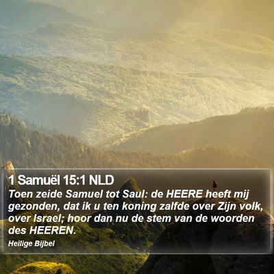 1 Samuël 15:1 NLD Bible Verse Image