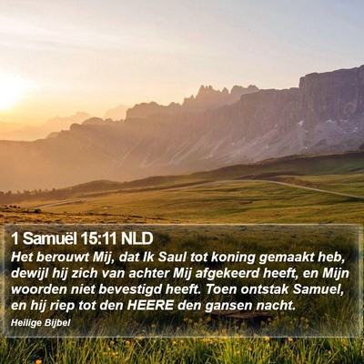 1 Samuël 15:11 NLD Bible Verse Image