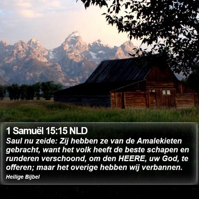 1 Samuël 15:15 NLD Bible Verse Image