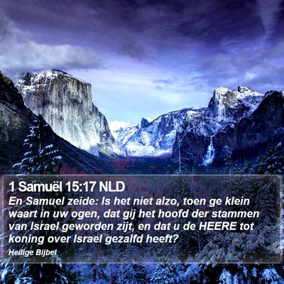 1 Samuël 15:17 NLD Bible Verse Image
