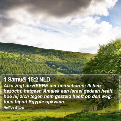 1 Samuël 15:2 NLD Bible Verse Image