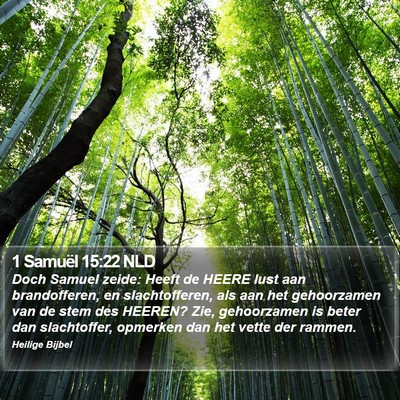 1 Samuël 15:22 NLD Bible Verse Image