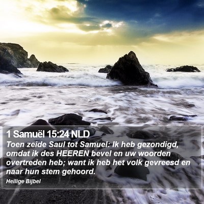 1 Samuël 15:24 NLD Bible Verse Image