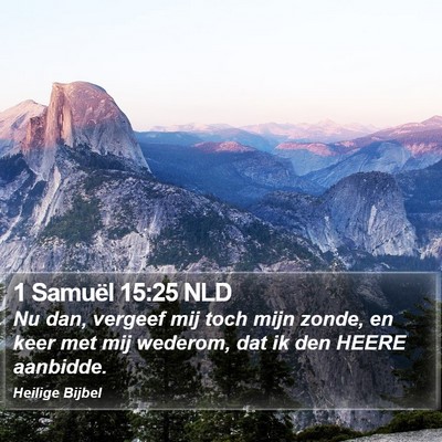 1 Samuël 15:25 NLD Bible Verse Image