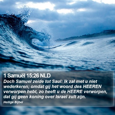 1 Samuël 15:26 NLD Bible Verse Image