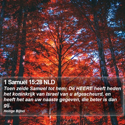 1 Samuël 15:28 NLD Bible Verse Image