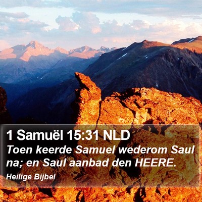 1 Samuël 15:31 NLD Bible Verse Image