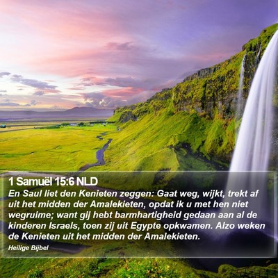 1 Samuël 15:6 NLD Bible Verse Image