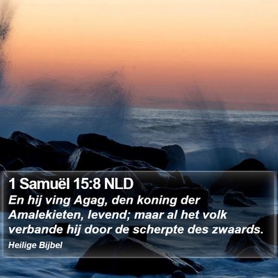 1 Samuël 15:8 NLD Bible Verse Image