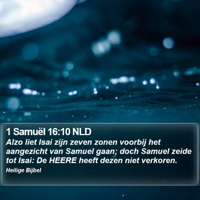 1 Samuël 16:10 NLD Bible Verse Image
