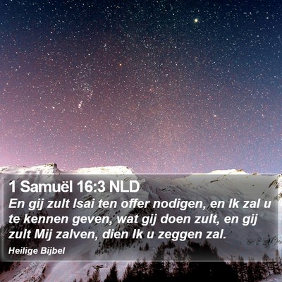 1 Samuël 16:3 NLD Bible Verse Image