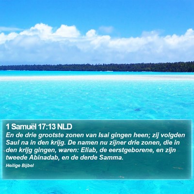 1 Samuël 17:13 NLD Bible Verse Image
