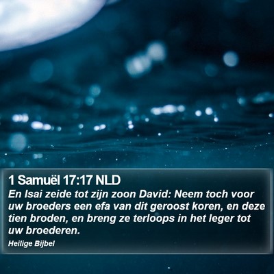 1 Samuël 17:17 NLD Bible Verse Image