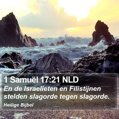 1 Samuël 17:21 NLD Bible Verse Image