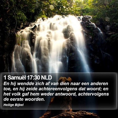1 Samuël 17:30 NLD Bible Verse Image
