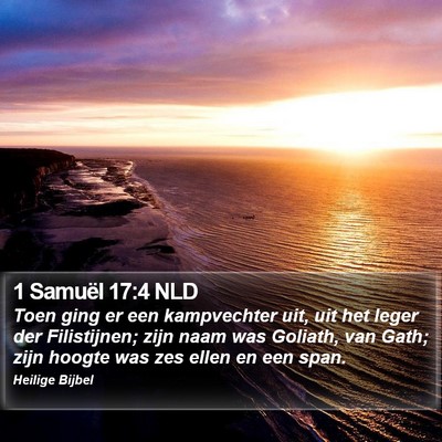 1 Samuël 17:4 NLD Bible Verse Image