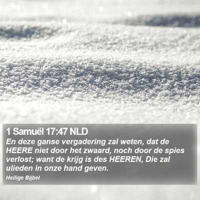 1 Samuël 17:47 NLD Bible Verse Image