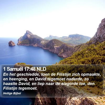 1 Samuël 17:48 NLD Bible Verse Image