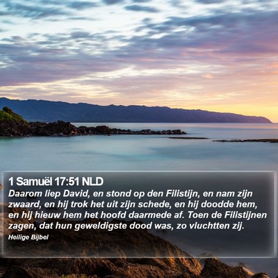 1 Samuël 17:51 NLD Bible Verse Image