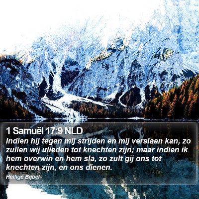 1 Samuël 17:9 NLD Bible Verse Image