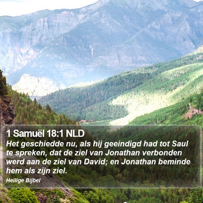 1 Samuël 18:1 NLD Bible Verse Image