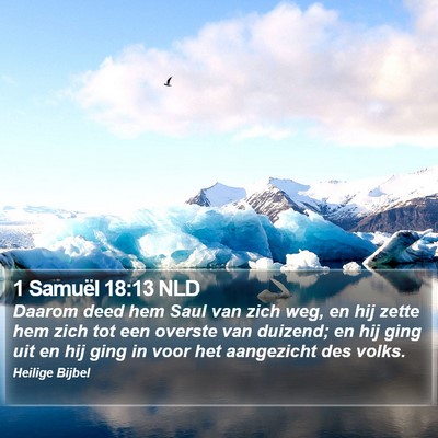 1 Samuël 18:13 NLD Bible Verse Image