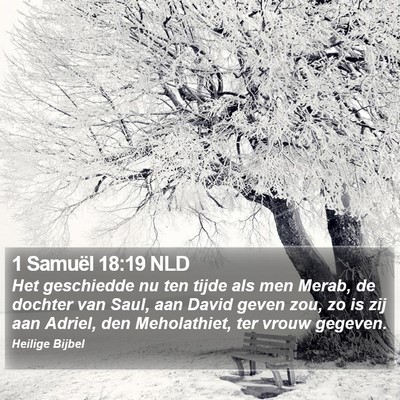 1 Samuël 18:19 NLD Bible Verse Image