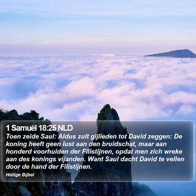 1 Samuël 18:25 NLD Bible Verse Image