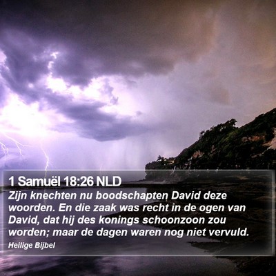 1 Samuël 18:26 NLD Bible Verse Image