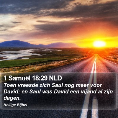 1 Samuël 18:29 NLD Bible Verse Image