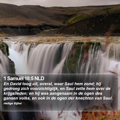 1 Samuël 18:5 NLD Bible Verse Image