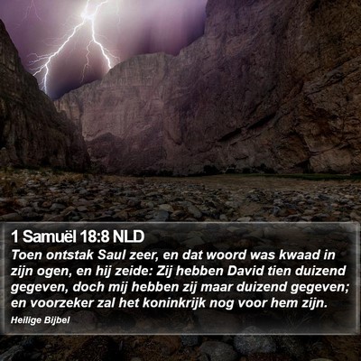 1 Samuël 18:8 NLD Bible Verse Image