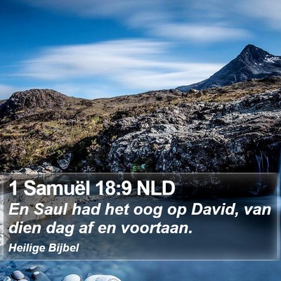 1 Samuël 18:9 NLD Bible Verse Image
