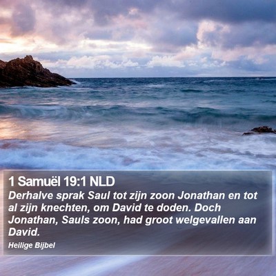 1 Samuël 19:1 NLD Bible Verse Image