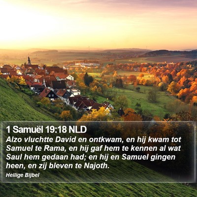 1 Samuël 19:18 NLD Bible Verse Image