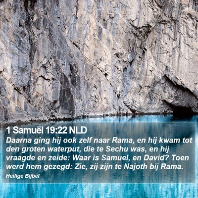 1 Samuël 19:22 NLD Bible Verse Image