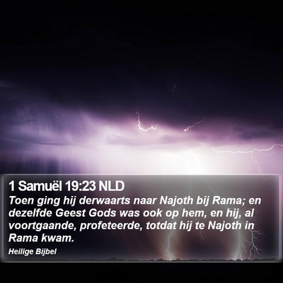 1 Samuël 19:23 NLD Bible Verse Image