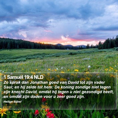1 Samuël 19:4 NLD Bible Verse Image