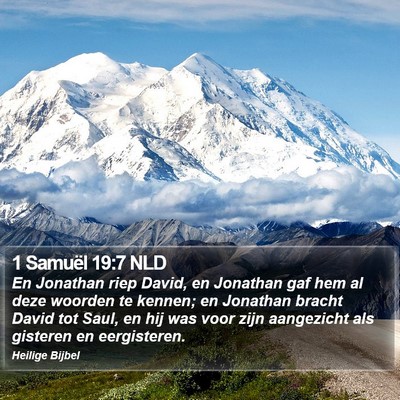 1 Samuël 19:7 NLD Bible Verse Image